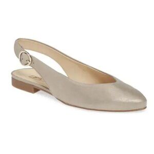 Paul Green Blair slingback flats shoes metallic gold